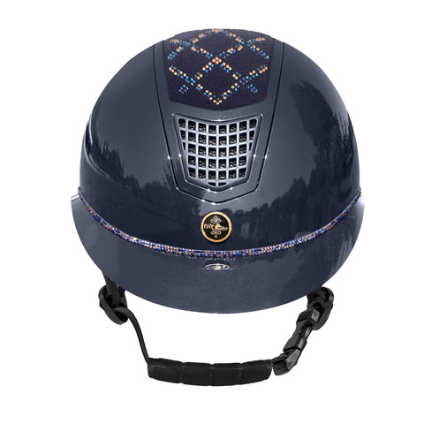 Fair Play Quantinum WV Spotlight Shiny VG Riding Helmet Navy