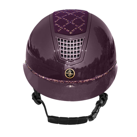 Fair Play Quantinum WV Spotlight Shiny VG Riding Helmet Royal Berry
