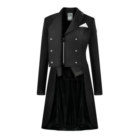 Fair Play Adelinde Dressage Tailcoat Black Front Zip 