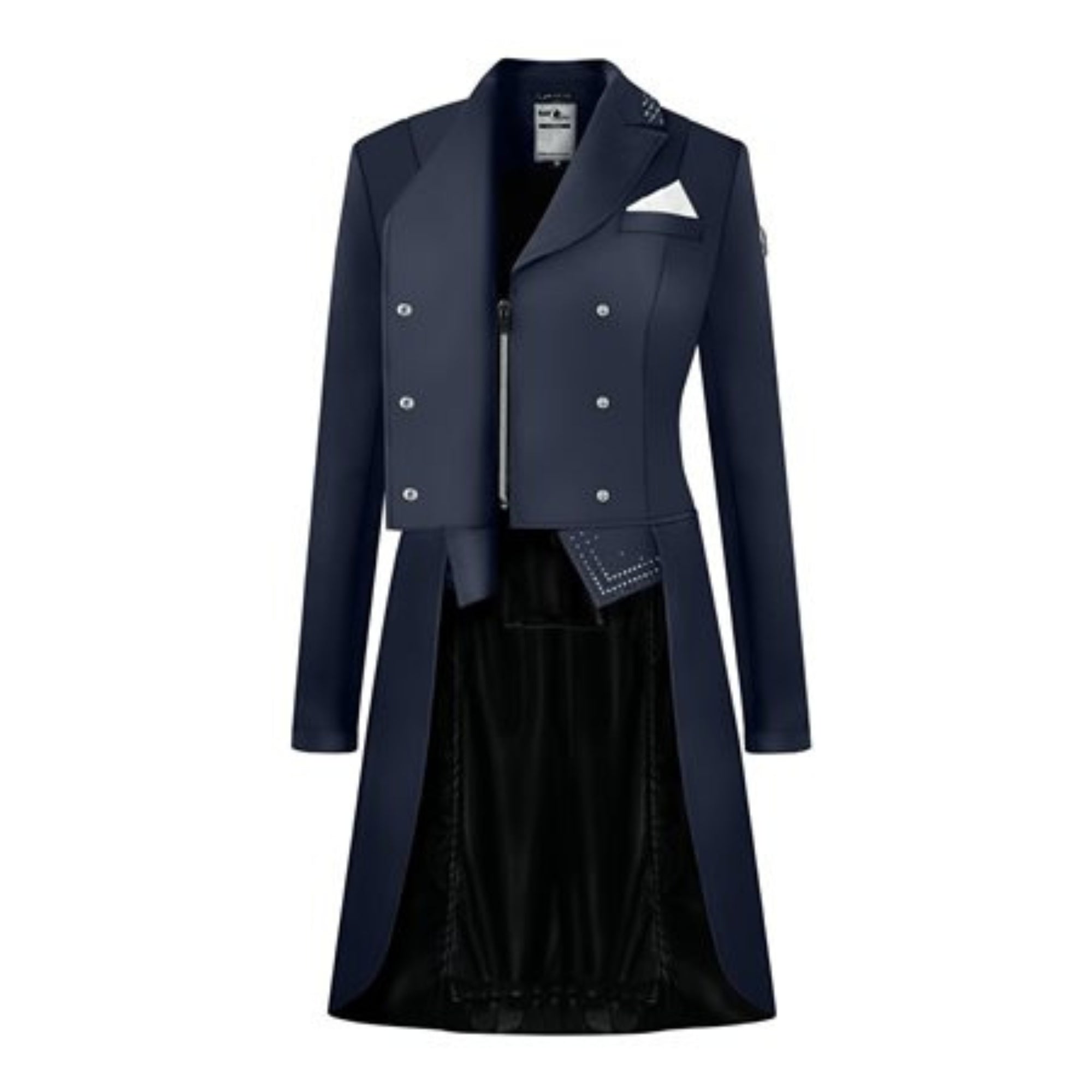 Fair Play Adelinde Dressage Tailcoat Navy Zip Front