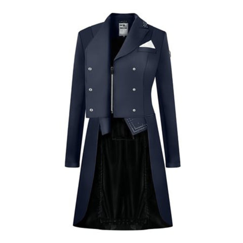 Fair Play Adelinde Dressage Tailcoat Navy Zip Front