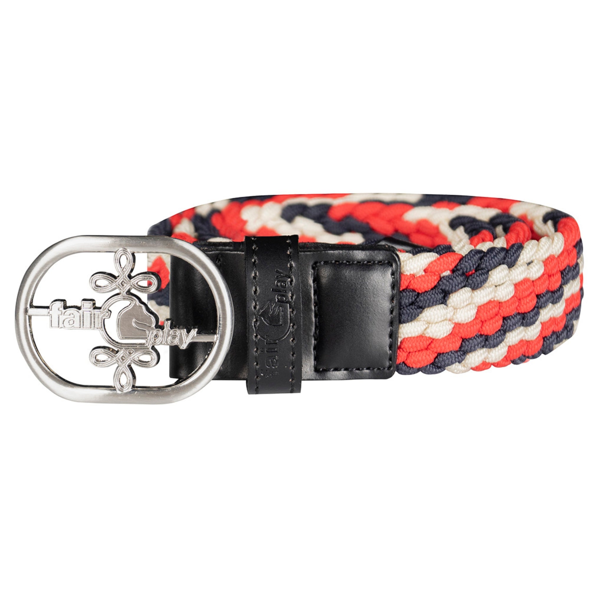Fair Play Joel Stripes Belt Navy Red