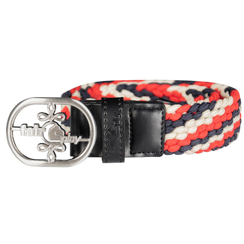 Fair Play Joel Stripes Belt Navy Red