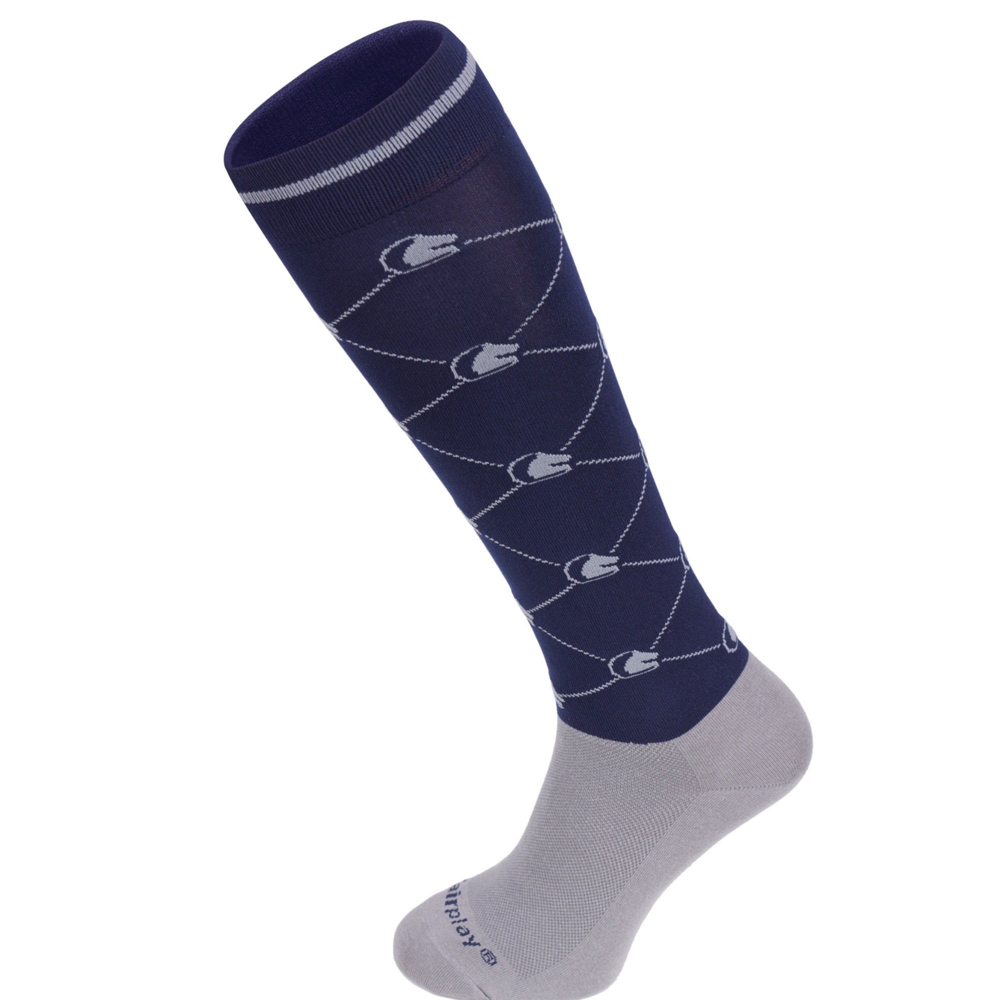 Fairplay Logo Socks Navy
