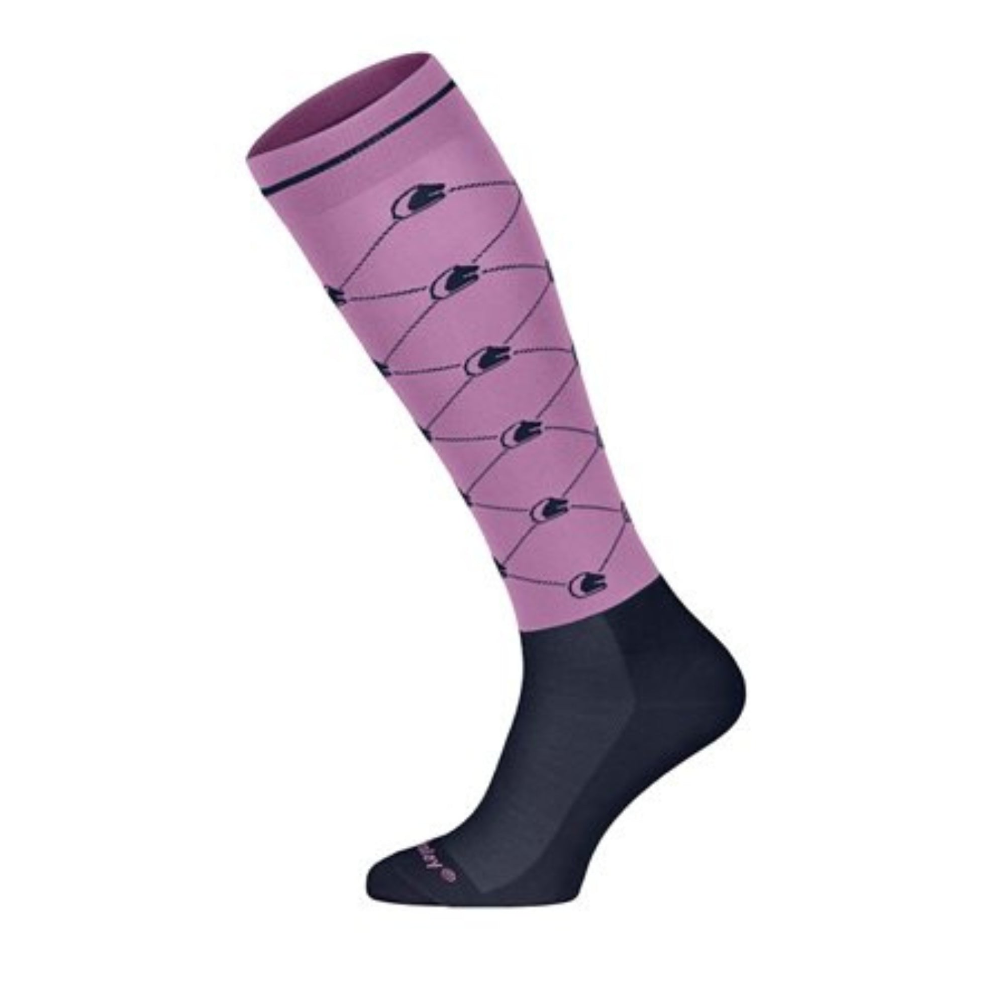 Fairplay Logo Socks Pink Navy