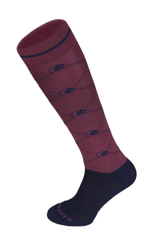 Fairplay Logo Socks Royal Berry