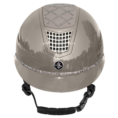 Fairplay Helmet Quantinum Spotlight Shiny Silver Helmet Almond Frost