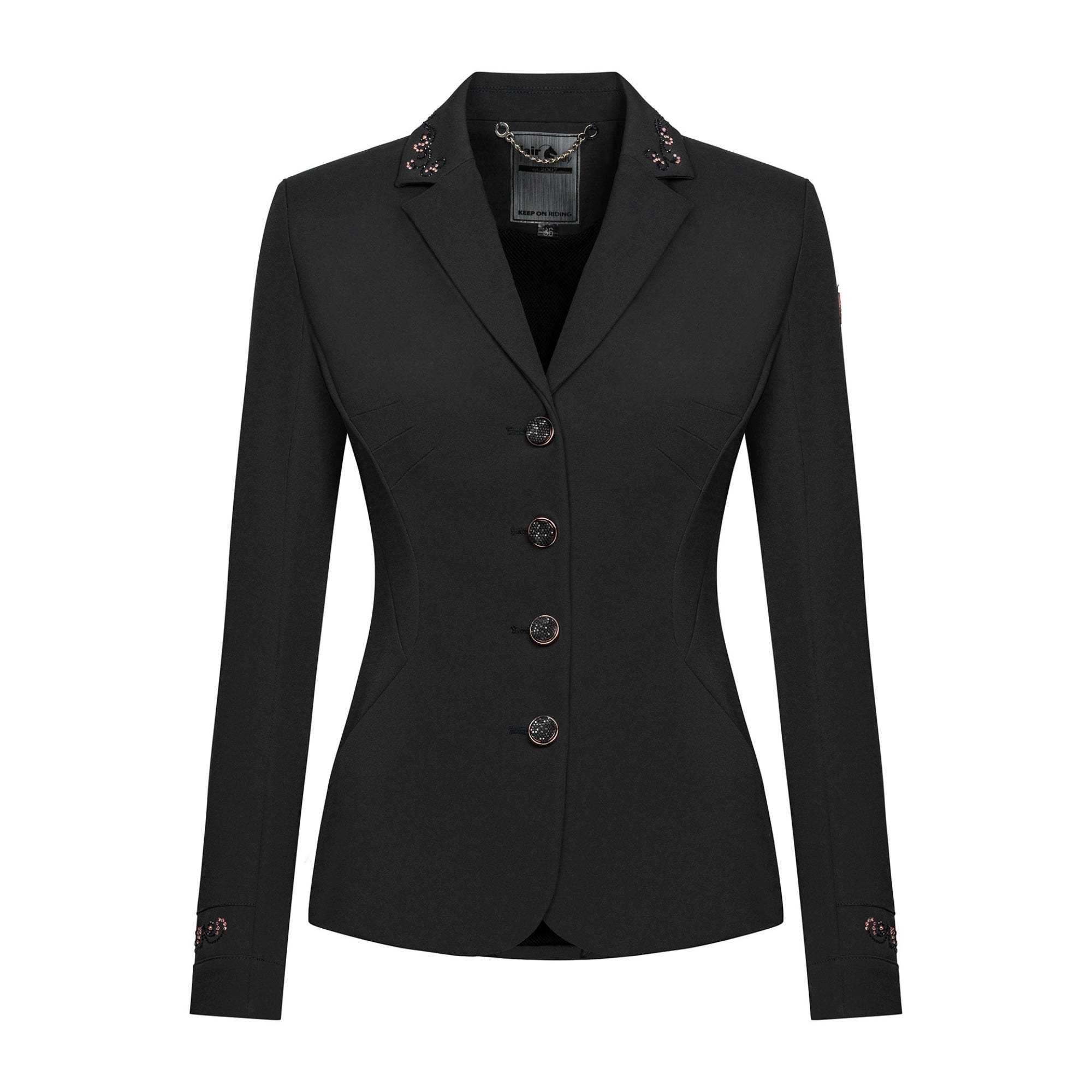 Fair Play Taylor Chic Rosegold Show Jacket Black