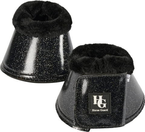 Hg Lulu Glitter Bell Boots Black