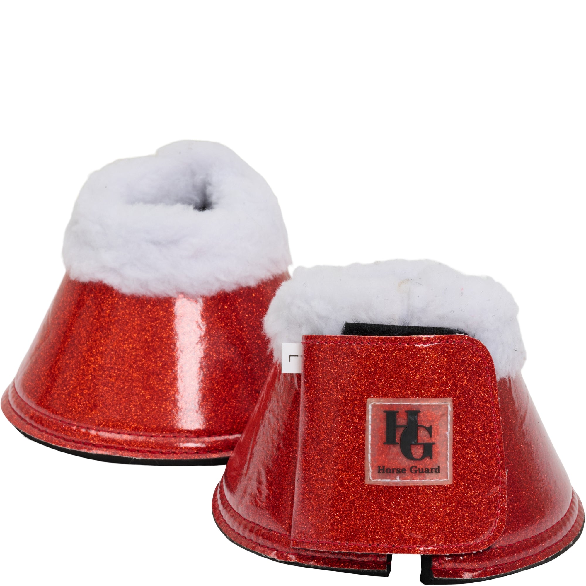 Hg Lulu Glitter Bell Boots Red