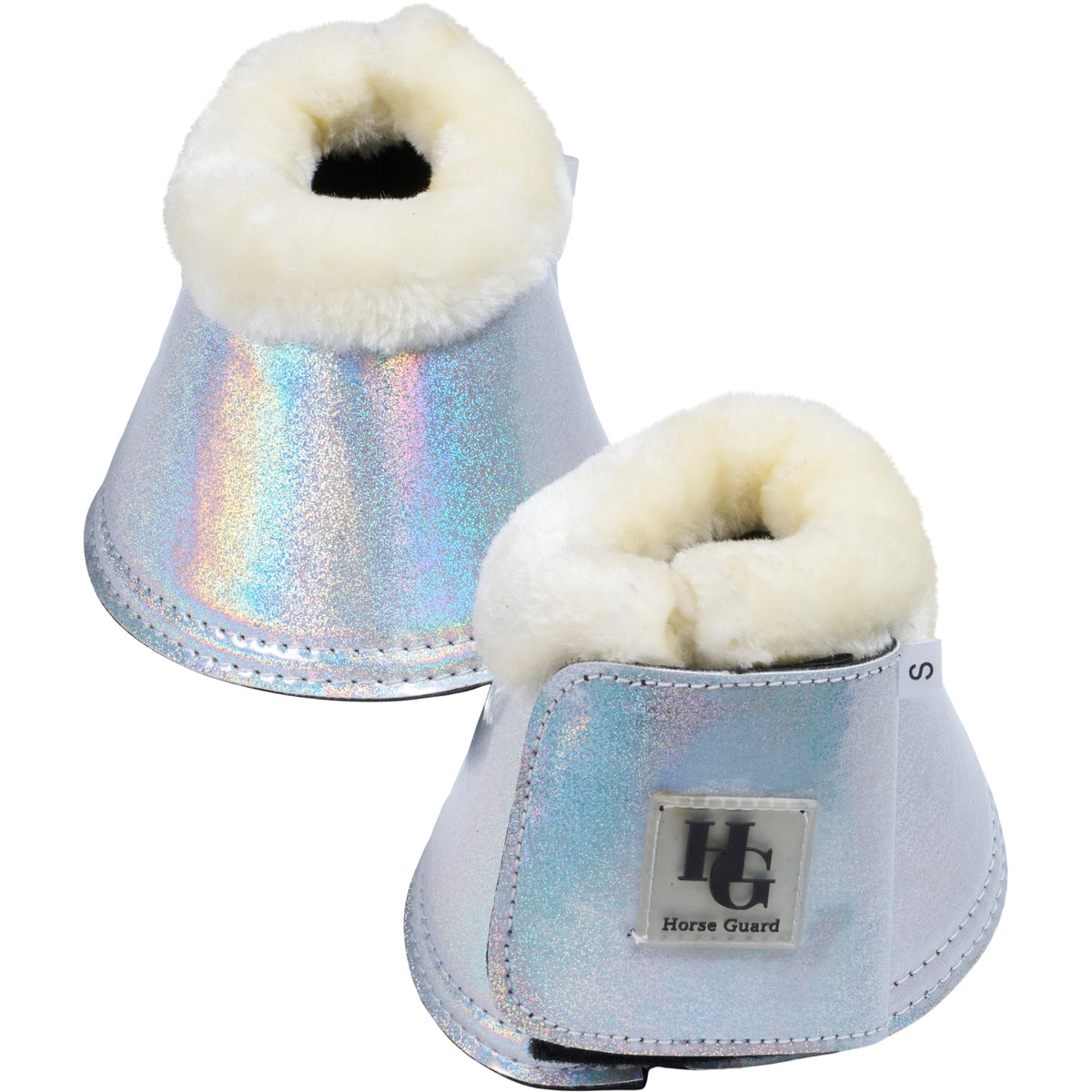 Hg Lulu Glitter Bell Boots Silver