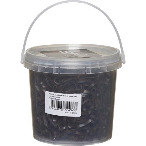 HorseGuard Plaiting Elastics with Braid Comb Brown