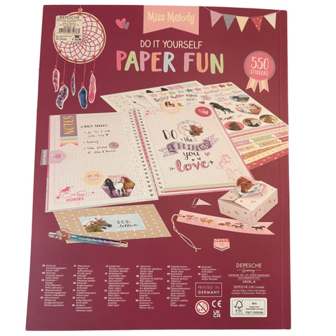 Miss Melody DIY Paper Fun