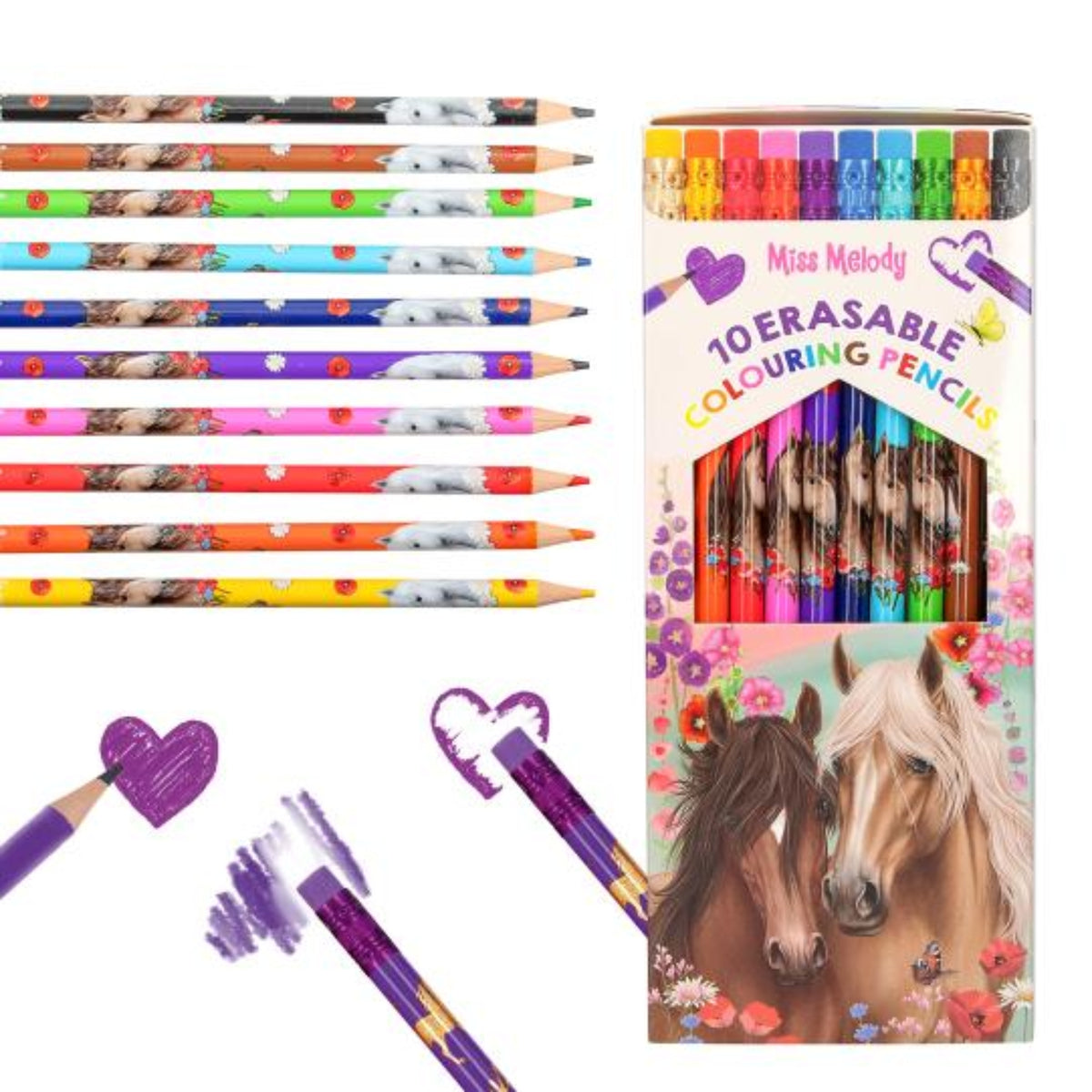 Miss Melody Erasable Colouring Pencils