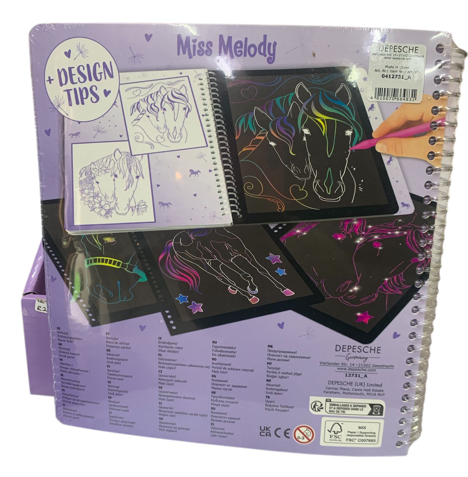Miss Melody Magic Scratch Book