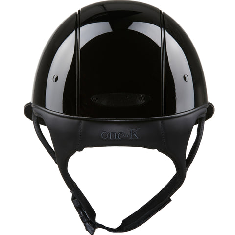One K Avance Convertible Glossy Riding Helmet Black