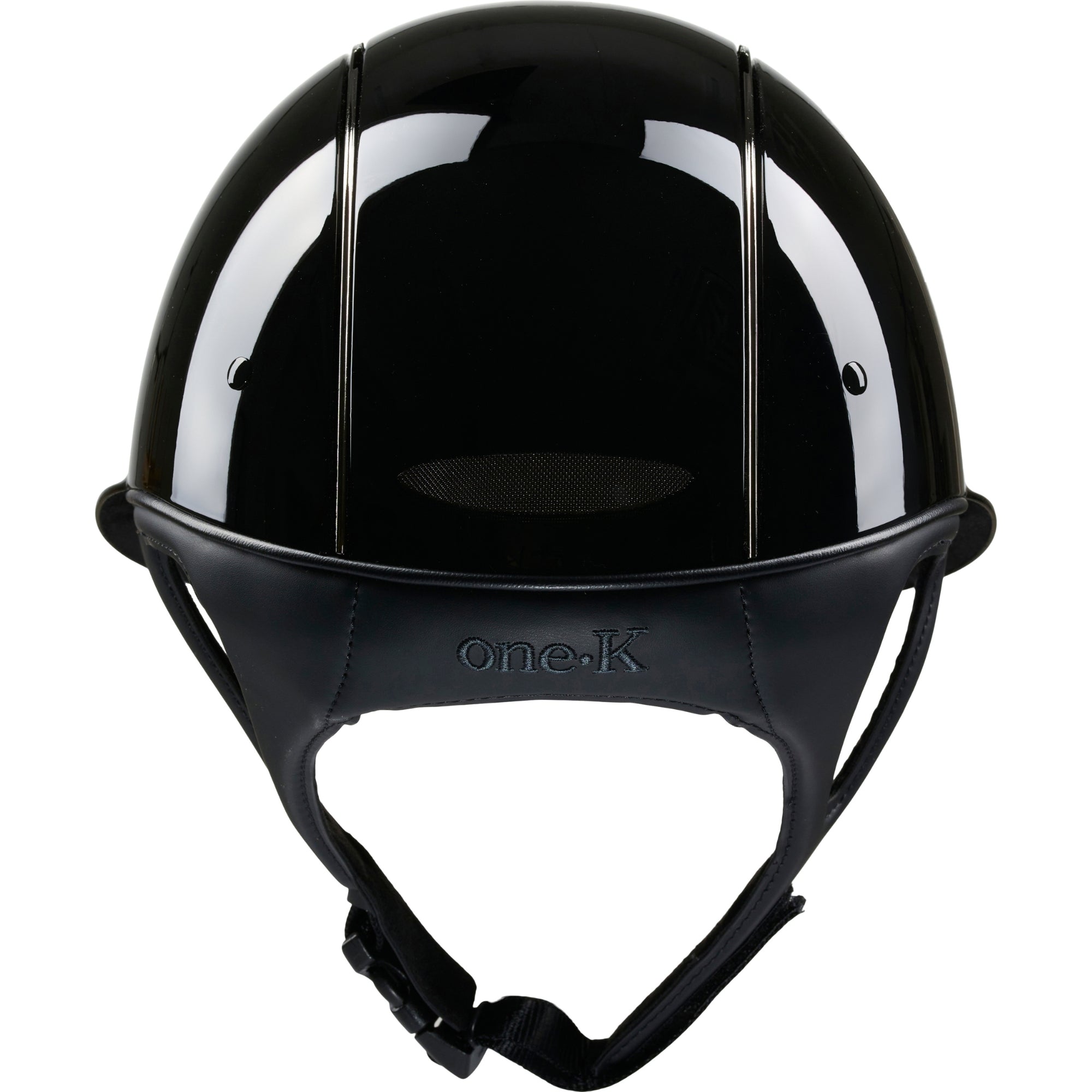 One K MIPS Avance Glossy Chrome Pipe Riding Helmet Black