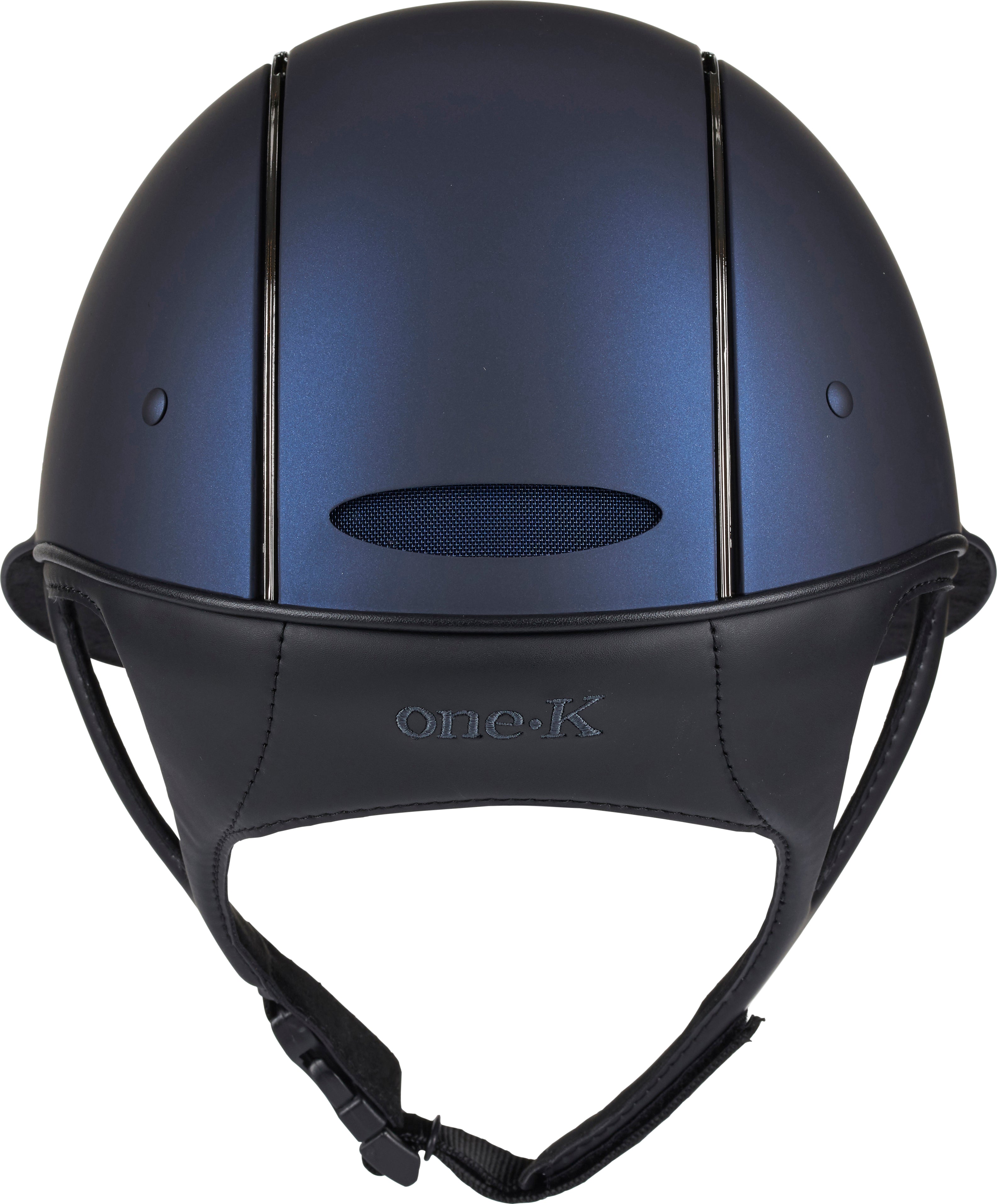 One K MIPS Avancé Matt Top Chrome Pipe Riding Helmet