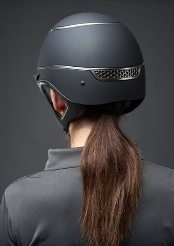 One K Xtreme Matt Chrome Pipe Helmet Black