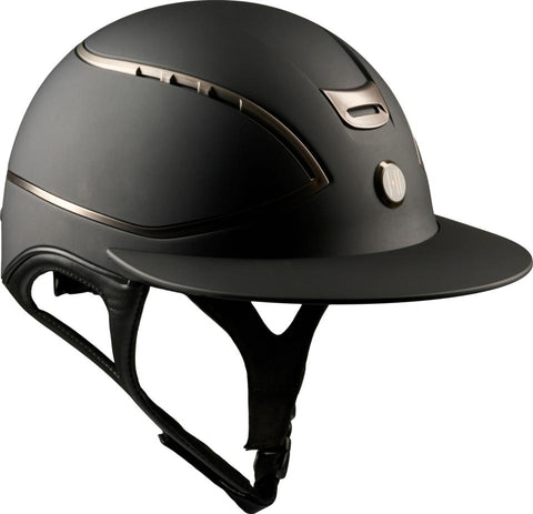 One K Xtreme Matt Chrome Pipe Helmet Black