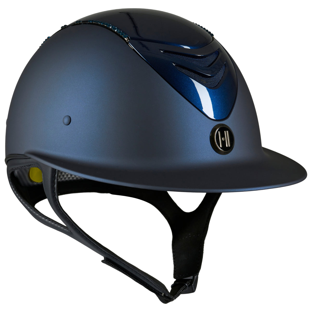 OneK Helmet Mips Avance Matt Glossy Top Swarovski Navy