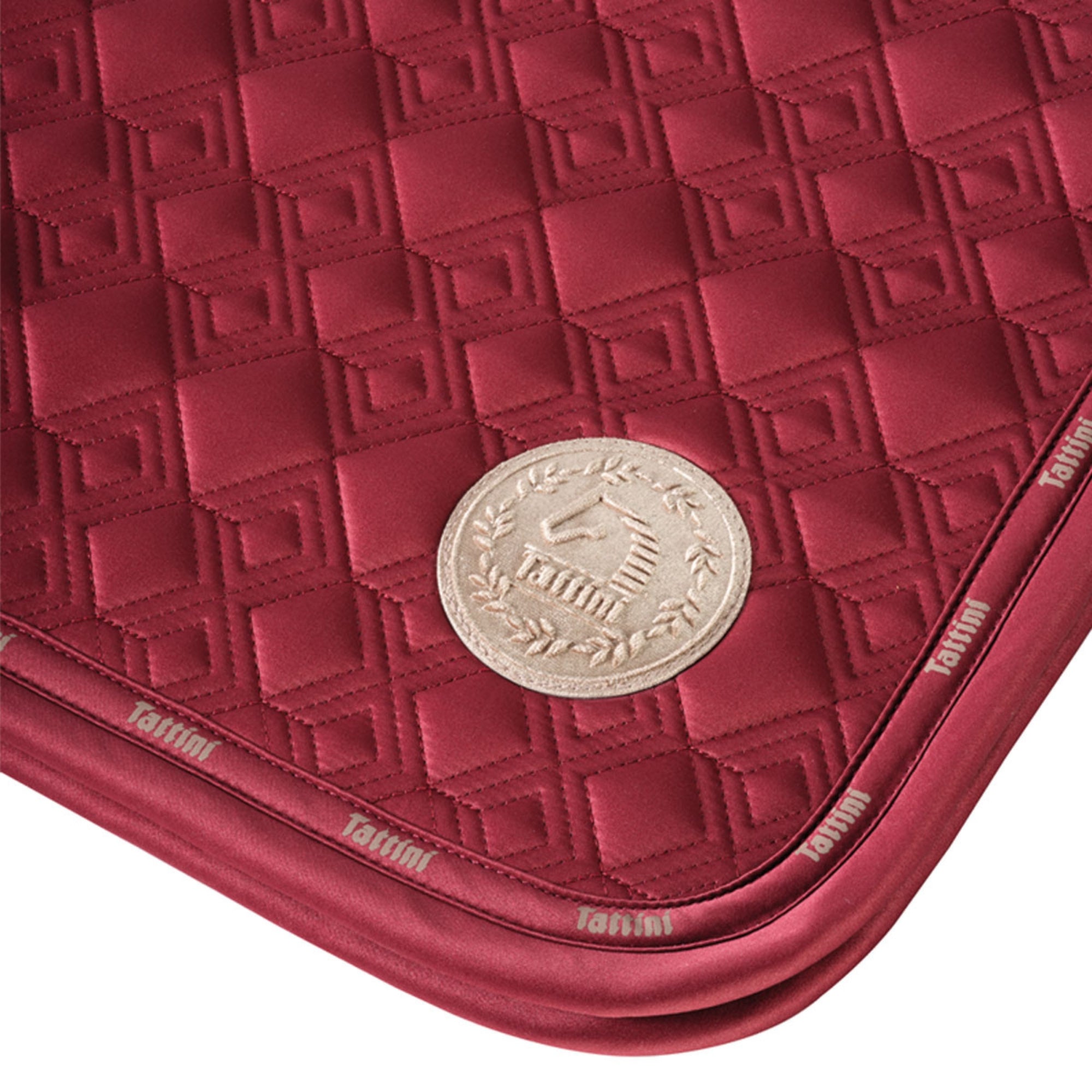 Tattini Ermitage Saddle Pad Burgandy