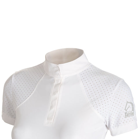 Tattini Girls Micro Fabric Riding Shirt White