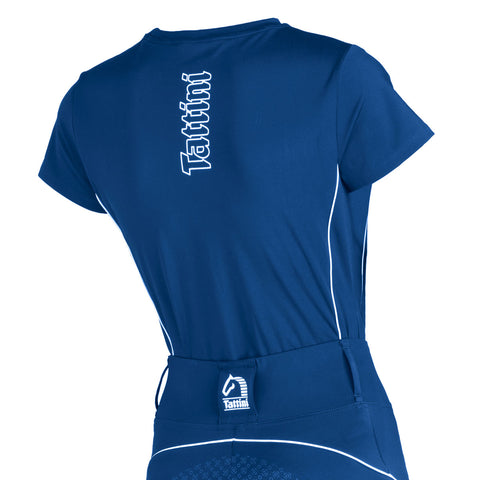 Tattini Ladies Passiflora Short Sleeve Shirt Blue 