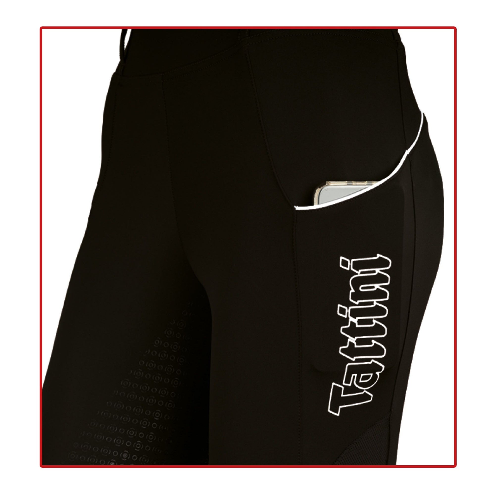 Tattini Lady Passiflora Leggings Black Side 