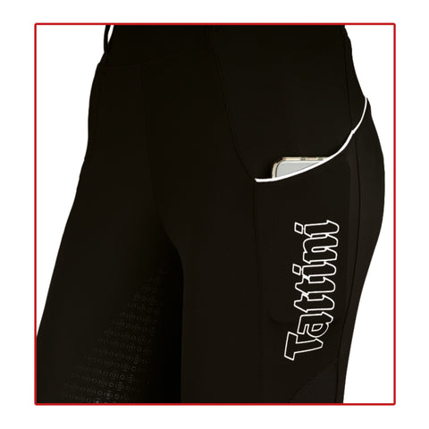 Tattini Lady Passiflora Leggings Black Side 