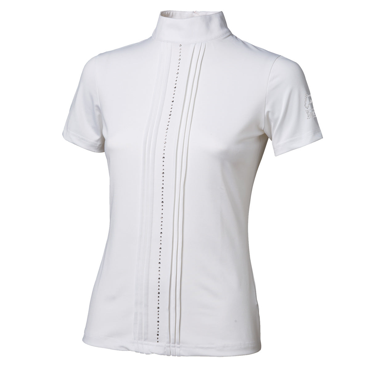 Tattini Lady Rhinestone Show Shirt White