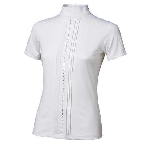 Tattini Lady Rhinestone Show Shirt White