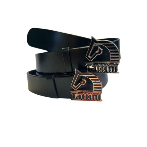 Tattini Leather Belt Silver Gold