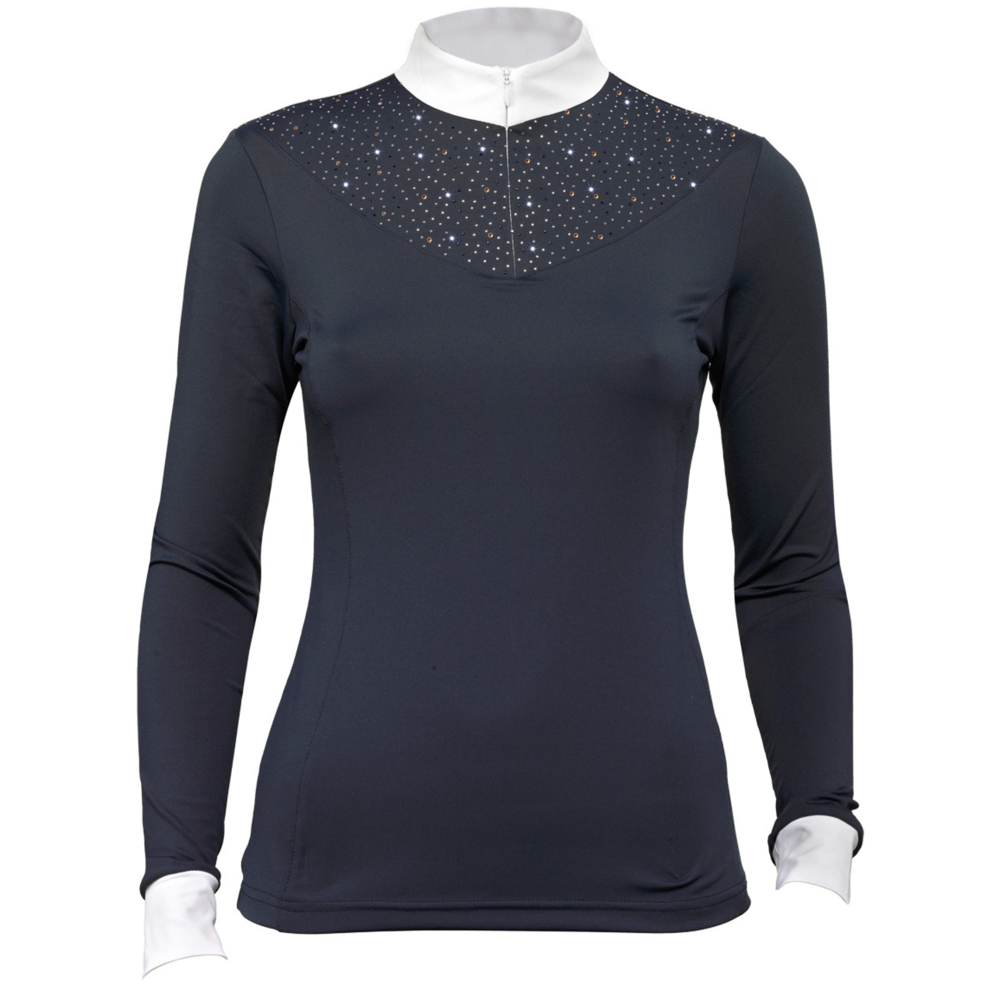 Tattini Mixed Rhinestone Women's Long Sleeve Show Shirt