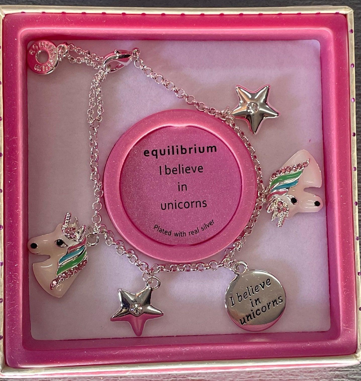 Equilibrium Girls Mystical Charm Unicorn Bracelet 