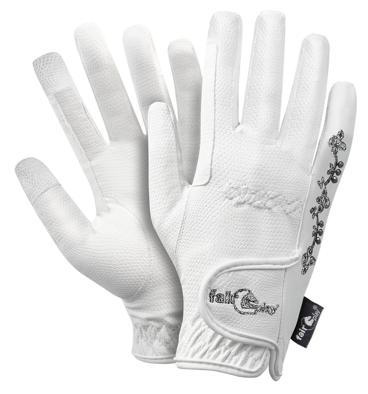 Fair Play Asti Fleur Gloves White