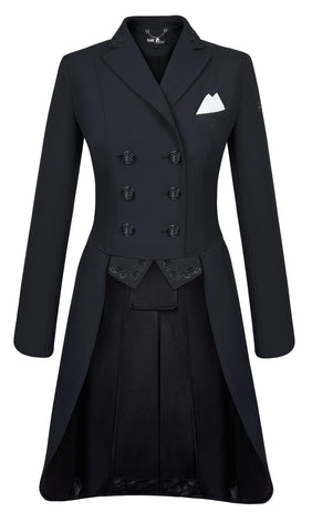 Fairplay Dorothee Chic Long Tailcoat Show Jacket Black
