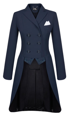 Fairplay Dorothee Chic Long Tailcoat Show Jacket Navy