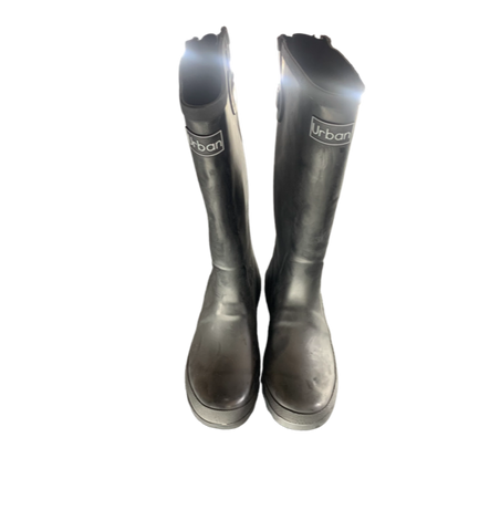 Urban Long Rain Boots Black